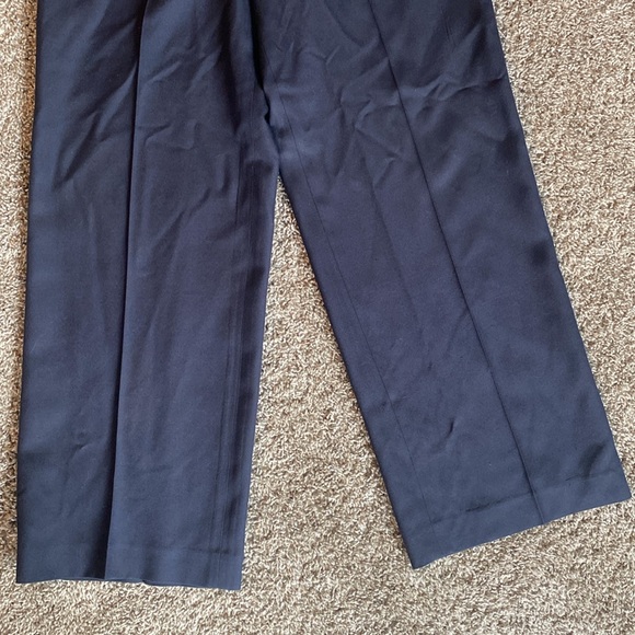 The Row 100% Silk Navy Blue Wide Leg Trouser Pants, Women’s 8 - Picture 5 of 16